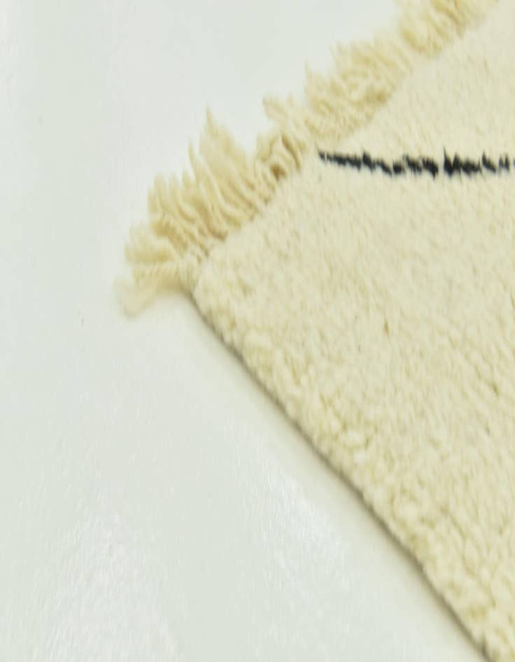 Detail image of  5' 2 x 8' 3  Hand Knotted Moroccan Wool Rug