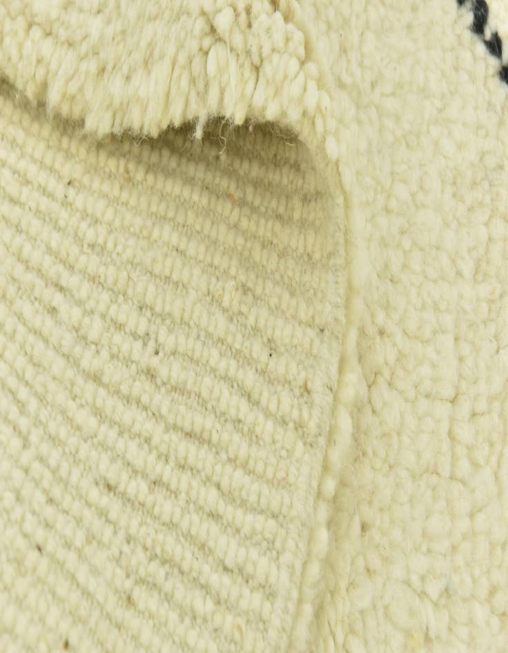 Detail image of  5' 2 x 8' 3  Hand Knotted Moroccan Wool Rug