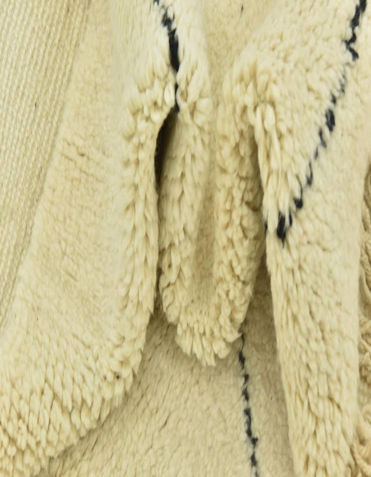 Detail image of  5' 3 x 8' 2  Hand Knotted Moroccan Wool Rug