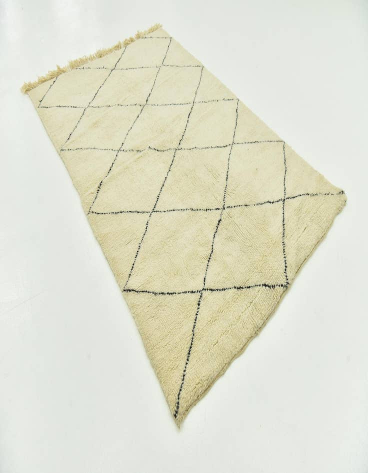 Detail image of  5' 3 x 8' 2  Hand Knotted Moroccan Wool Rug