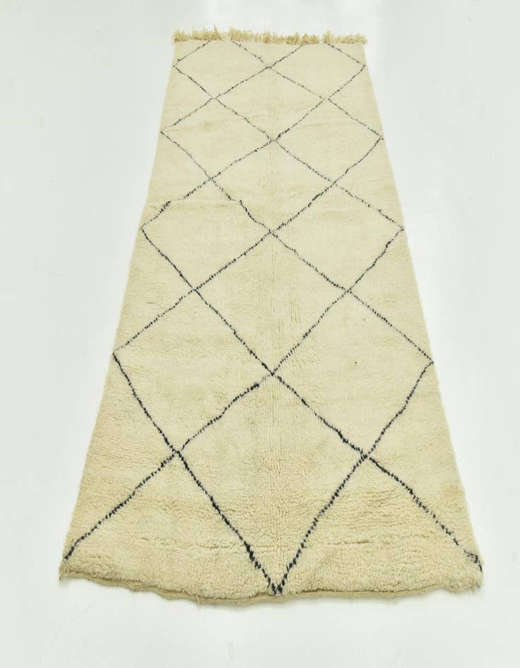 Detail image of  5' 3 x 8' 2  Hand Knotted Moroccan Wool Rug