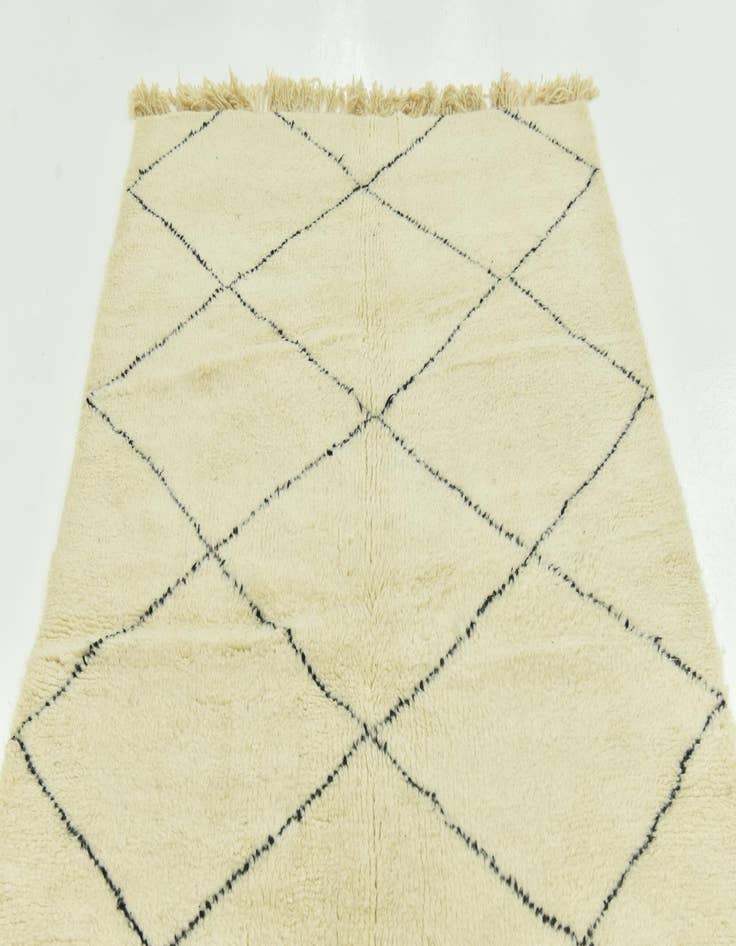 Detail image of  5' 3 x 8' 2  Hand Knotted Moroccan Wool Rug