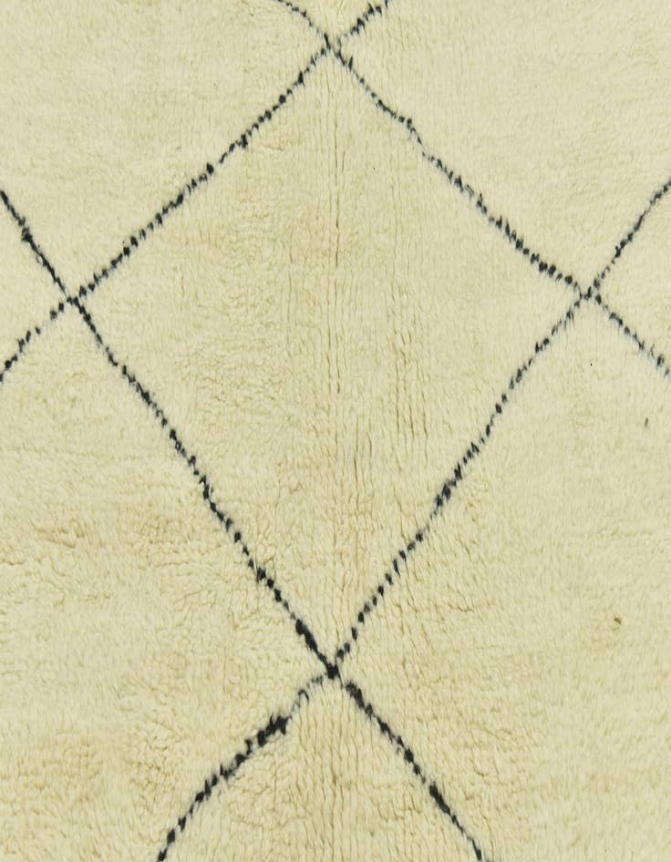 Detail image of  5' 3 x 8' 2  Hand Knotted Moroccan Wool Rug