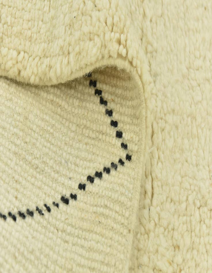 Detail image of  5' 3 x 8' 2  Hand Knotted Moroccan Wool Rug