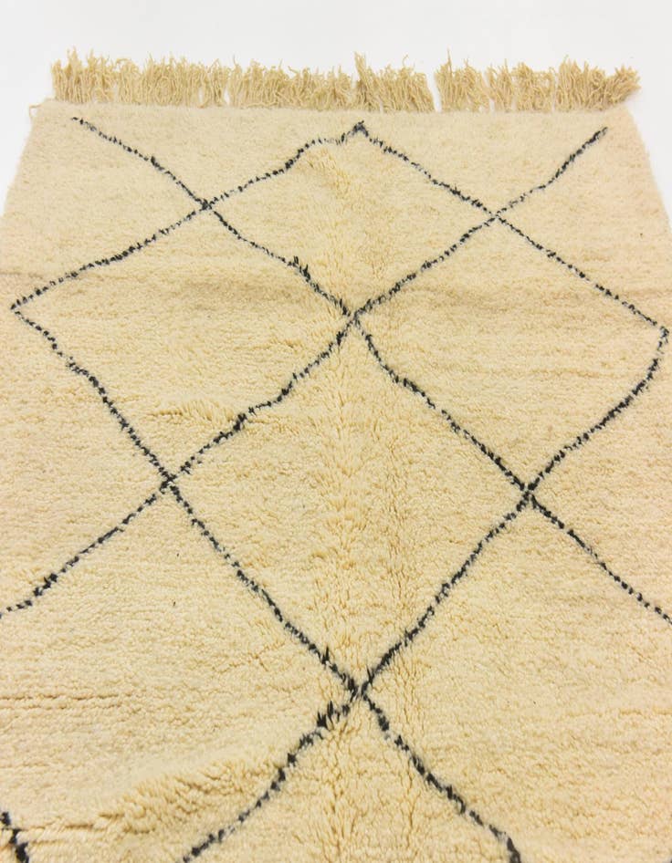 Detail image of  5' 3 x 8' 5  Hand Knotted Moroccan Wool Rug