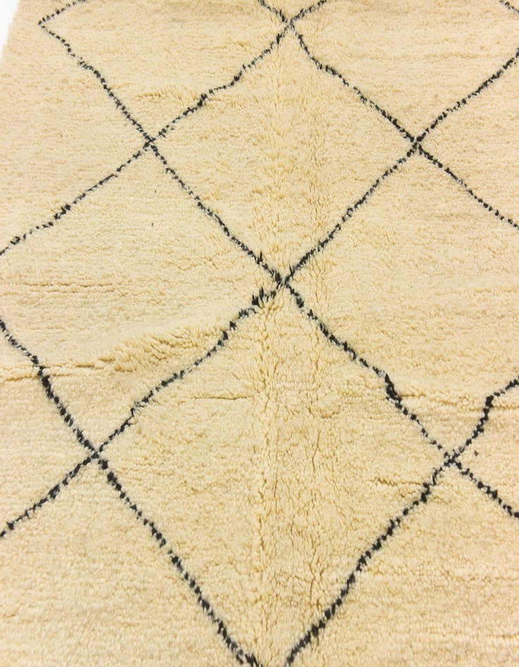 Detail image of  5' 3 x 8' 5  Hand Knotted Moroccan Wool Rug