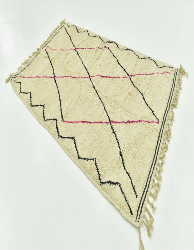 Detail image of  5' x 8' 8  Hand Knotted Moroccan Wool Rug