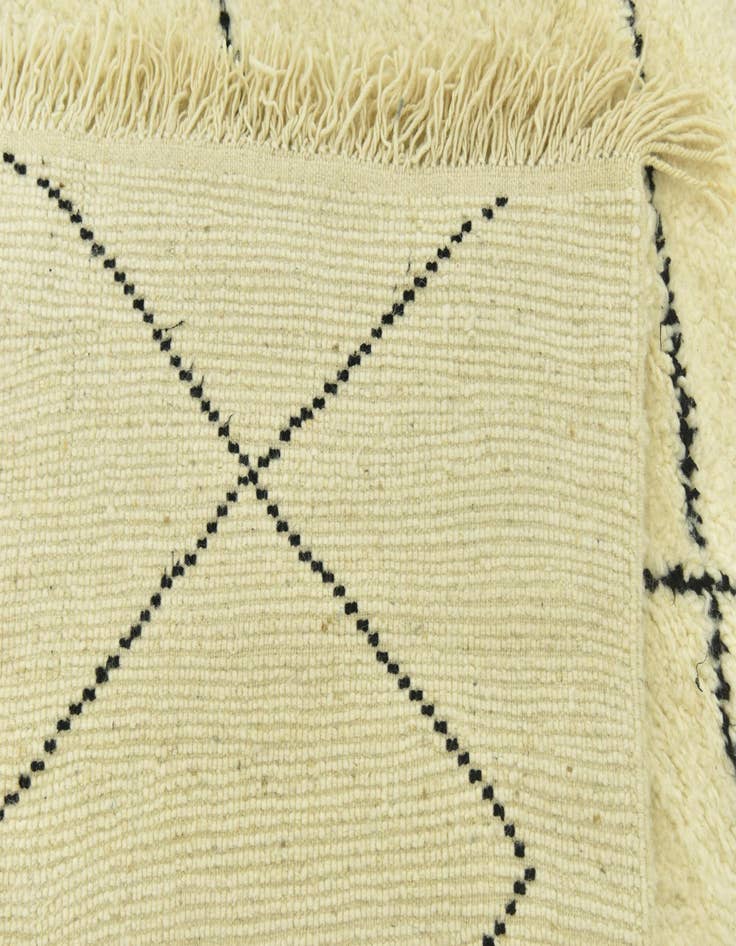 Detail image of  4' 9 x 8' 9  Hand Knotted Moroccan Wool Rug