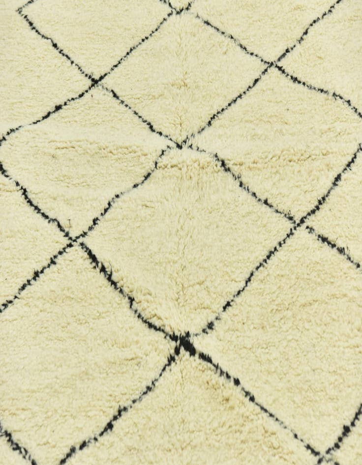 Detail image of  4' 9 x 8' 9  Hand Knotted Moroccan Wool Rug