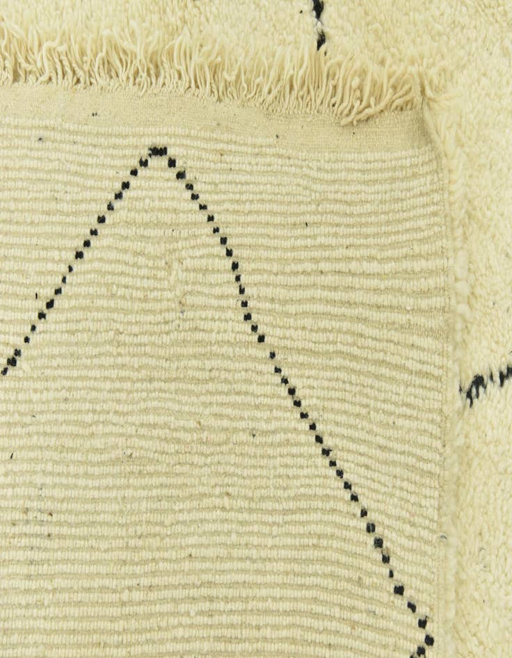 Detail image of  4' 10 x 7' 9  Hand Knotted Moroccan Wool Rug