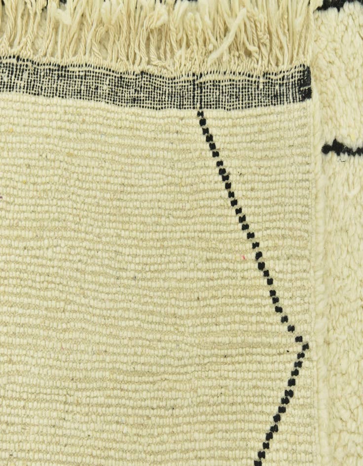 Detail image of  5' 3 x 7' 9  Hand Knotted Moroccan Wool Rug