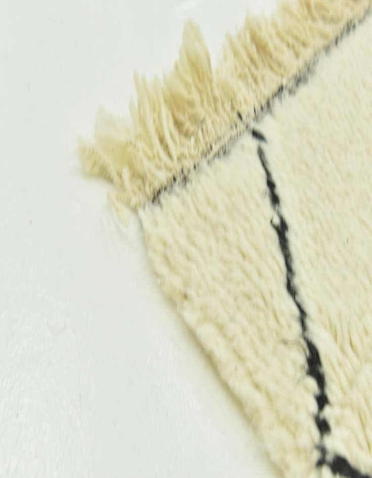 Detail image of  5' 3 x 7' 9  Hand Knotted Moroccan Wool Rug