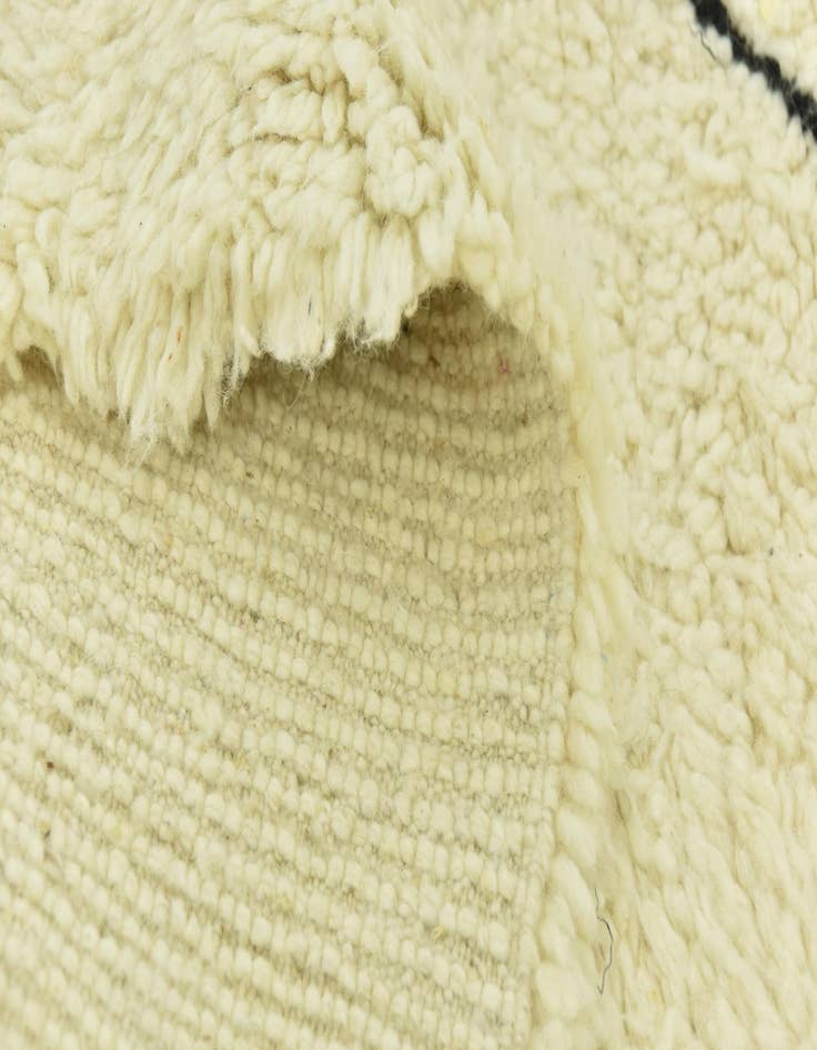 Detail image of  5' 3 x 7' 9  Hand Knotted Moroccan Wool Rug