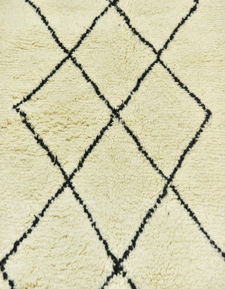 Detail image of  5' 6 x 8' 9  Hand Knotted Moroccan Wool Rug