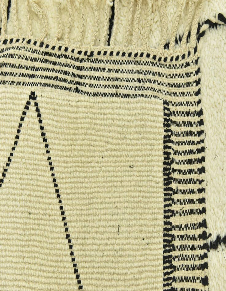Detail image of  5' 1 x 8' 9  Hand Knotted Moroccan Wool Rug