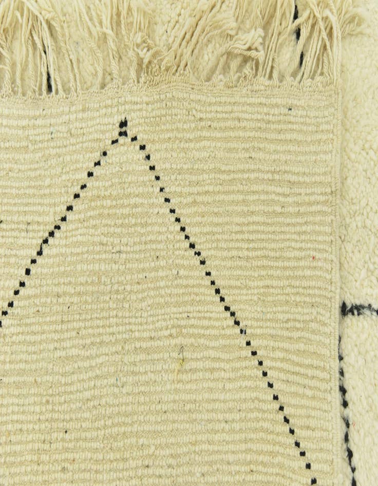 Detail image of  5' 4 x 8'  Hand Knotted Moroccan Wool Rug
