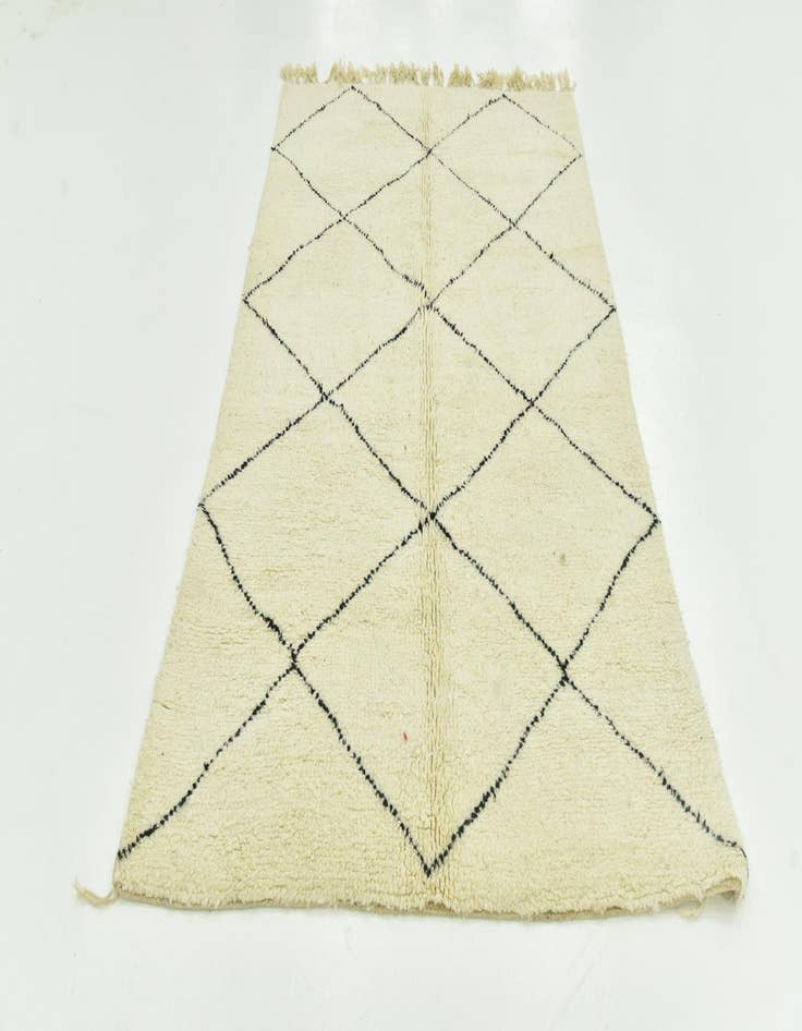 Detail image of  5' 4 x 8'  Hand Knotted Moroccan Wool Rug