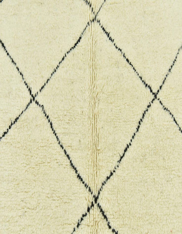 Detail image of  5' 4 x 8'  Hand Knotted Moroccan Wool Rug
