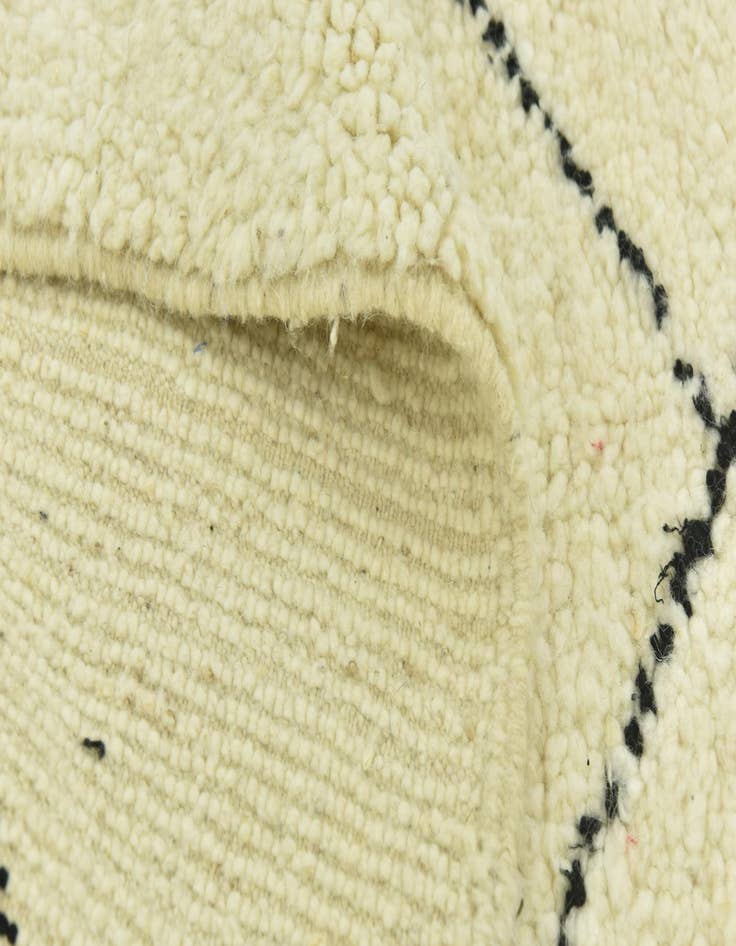 Detail image of  5' 4 x 8'  Hand Knotted Moroccan Wool Rug