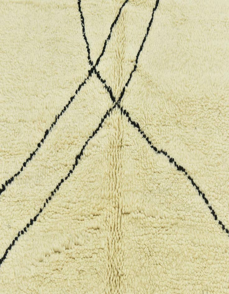 Detail image of  5' 6 x 7' 8  Hand Knotted Moroccan Wool Rug
