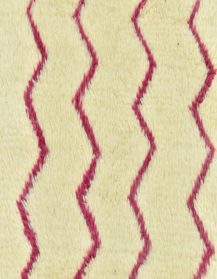 Detail image of  3' 5 x 4' 8  Hand Knotted Moroccan Wool Rug