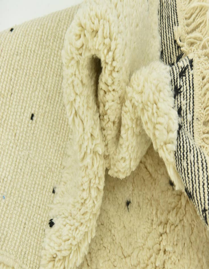 Detail image of  6' 7 x 10' 2  Hand Knotted Moroccan Wool Rug