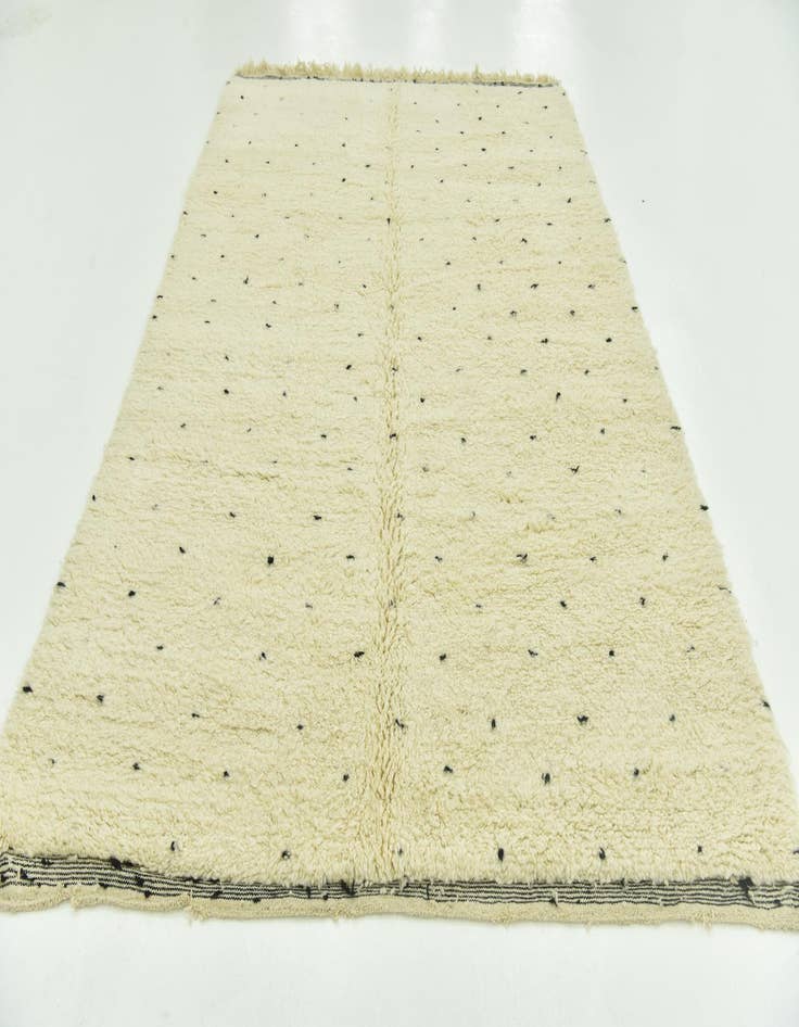 Detail image of  6' 7 x 10' 2  Hand Knotted Moroccan Wool Rug