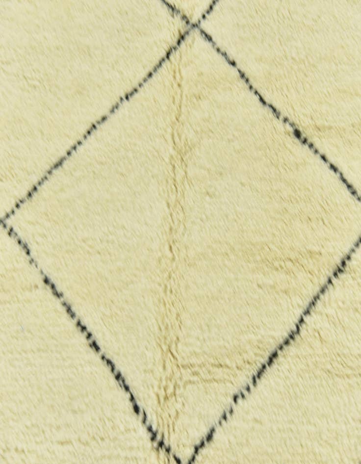 Detail image of  6' 6 x 9' 10  Hand Knotted Moroccan Wool Rug