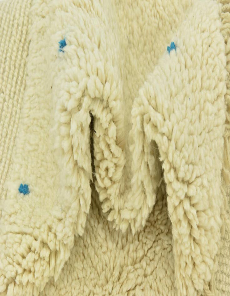 Detail image of  5' 4 x 8' 4  Hand Knotted Moroccan Wool Rug