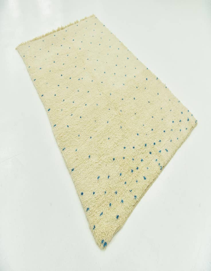 Detail image of  5' 4 x 8' 4  Hand Knotted Moroccan Wool Rug