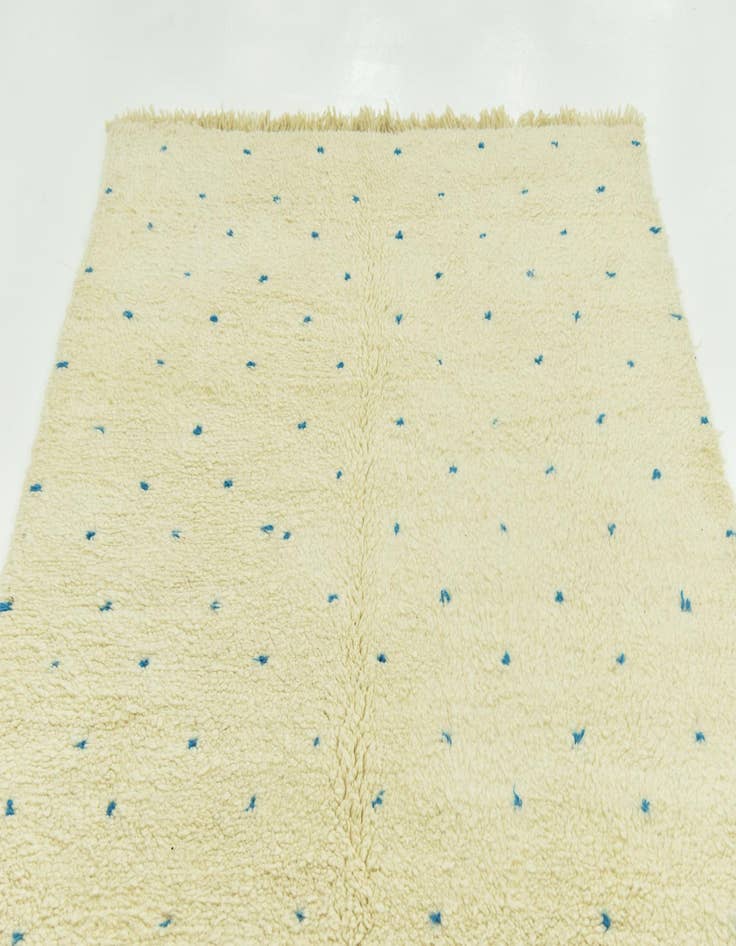 Detail image of  5' 4 x 8' 4  Hand Knotted Moroccan Wool Rug