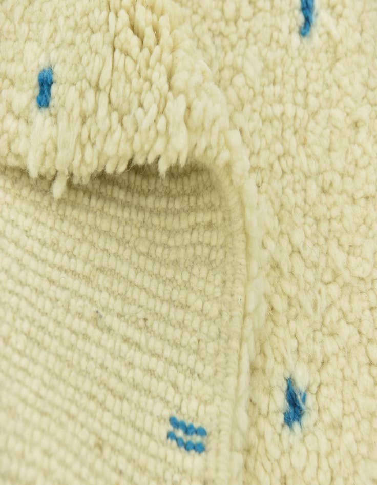 Detail image of  5' 4 x 8' 4  Hand Knotted Moroccan Wool Rug