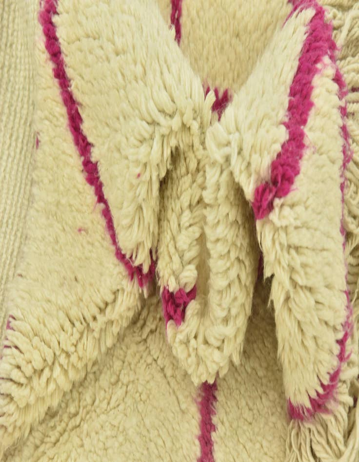 Detail image of  5' 6 x 8' 6  Hand Knotted Moroccan Wool Rug