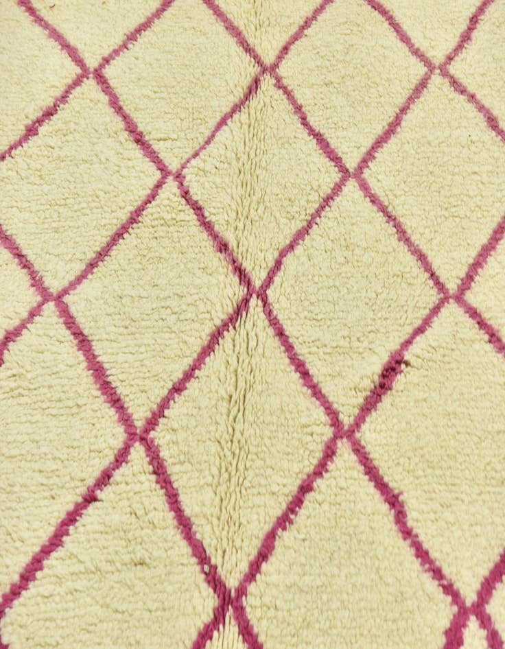 Detail image of  5' 6 x 8' 6  Hand Knotted Moroccan Wool Rug