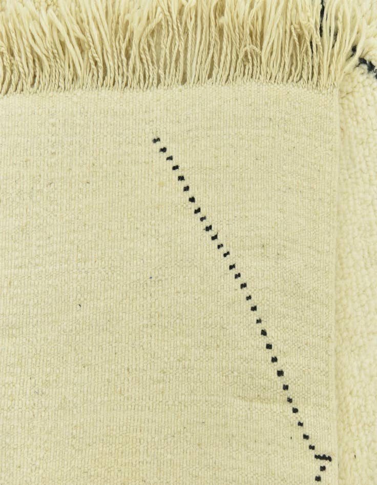 Detail image of  6' 4 x 10'  Hand Knotted Moroccan Wool Rug