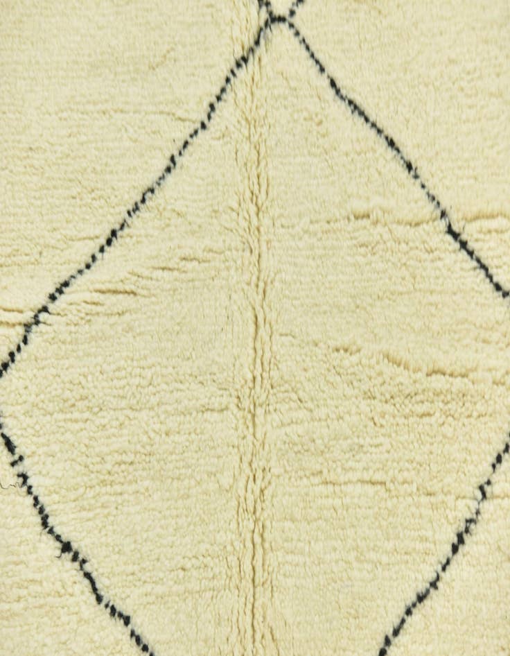 Detail image of  6' 4 x 10'  Hand Knotted Moroccan Wool Rug