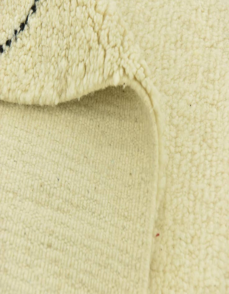 Detail image of  6' 4 x 10'  Hand Knotted Moroccan Wool Rug