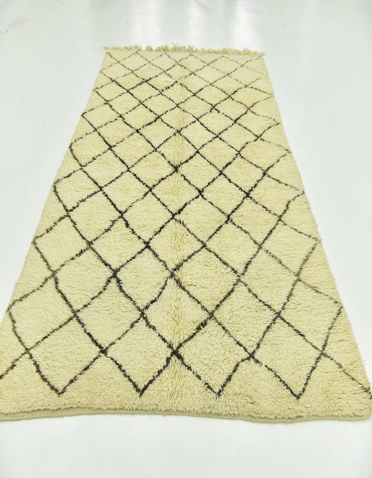 Detail image of  7' x 10' 7  Hand Knotted Moroccan Wool Rug