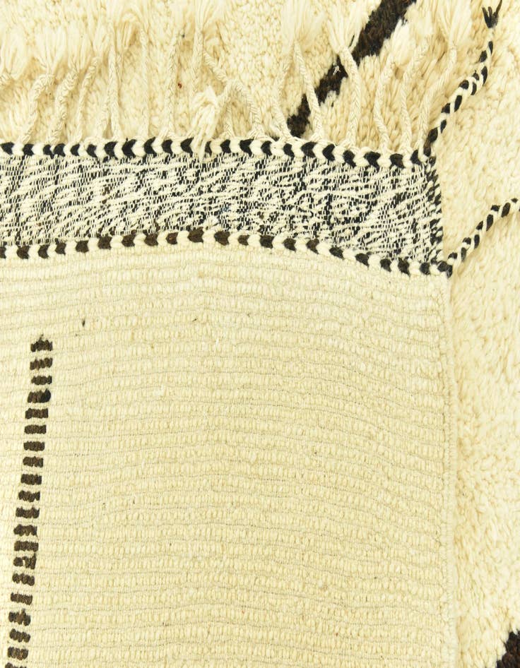 Detail image of  7' x 10'  Hand Knotted Moroccan Wool Rug