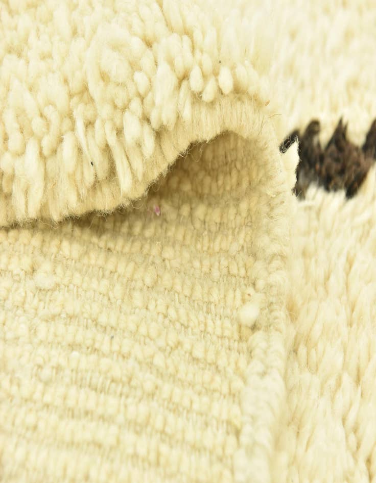 Detail image of  7' x 10'  Hand Knotted Moroccan Wool Rug