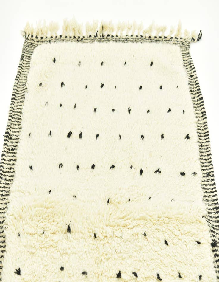 Detail image of  3' 8 x 5' 7  Hand Knotted Moroccan Wool Rug