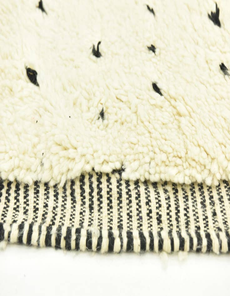 Detail image of  3' 8 x 5' 7  Hand Knotted Moroccan Wool Rug