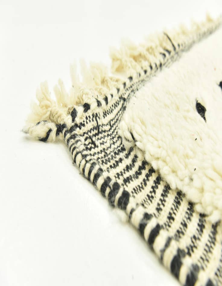 Detail image of  3' 8 x 5' 7  Hand Knotted Moroccan Wool Rug