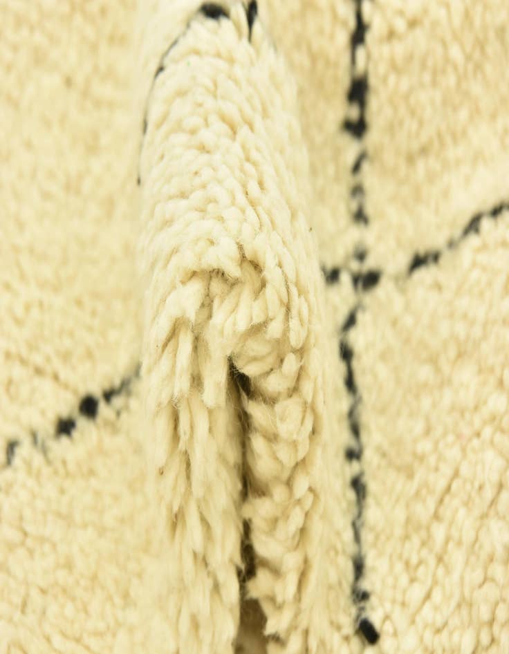 Detail image of  5' 2 x 8' 1  Hand Knotted Moroccan Wool Rug