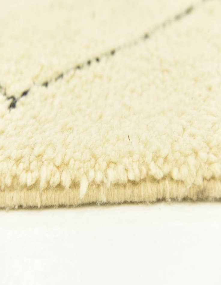 Detail image of  5' 2 x 8' 1  Hand Knotted Moroccan Wool Rug