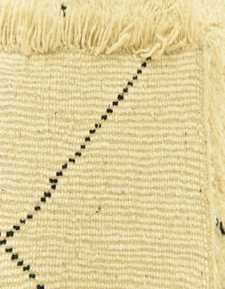Detail image of  5' 1 x 8' 6  Hand Knotted Moroccan Wool Rug