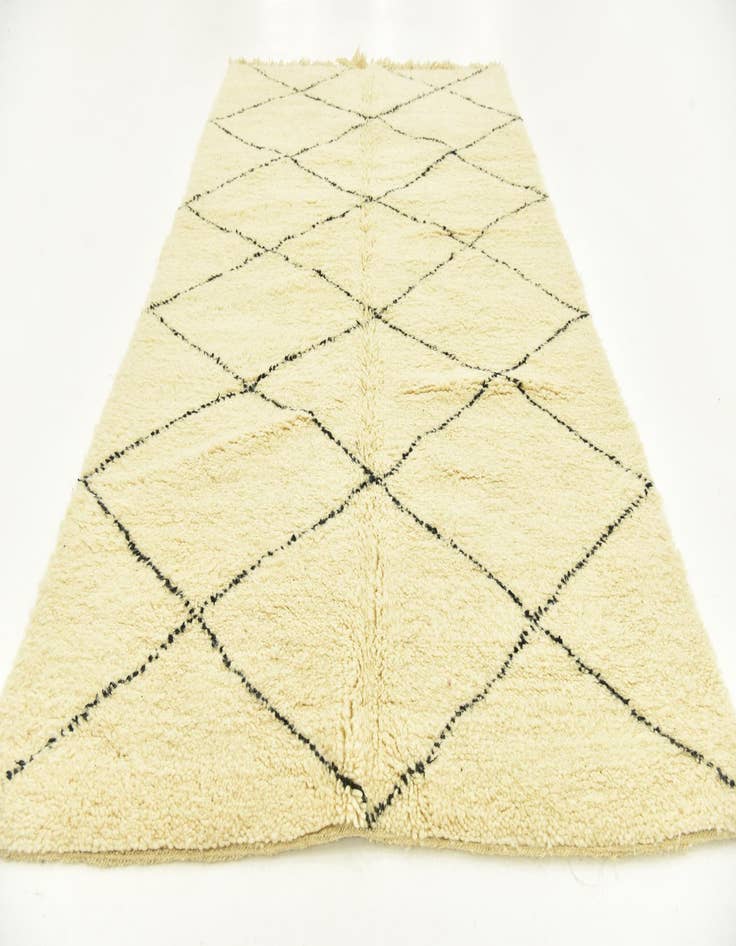 Detail image of  5' 1 x 8' 6  Hand Knotted Moroccan Wool Rug