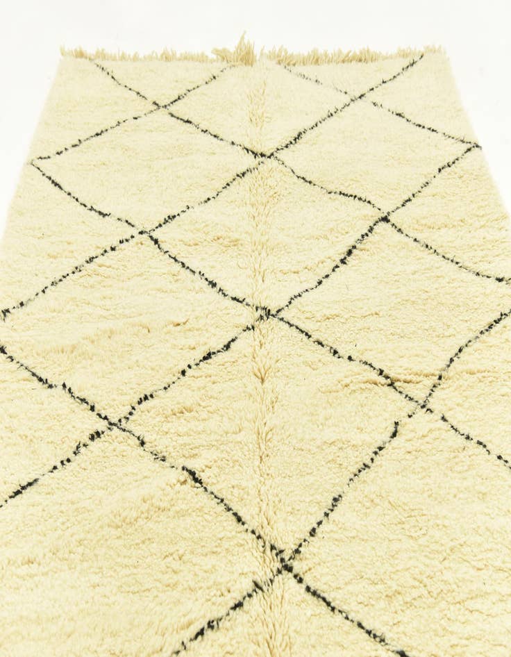 Detail image of  5' 1 x 8' 6  Hand Knotted Moroccan Wool Rug