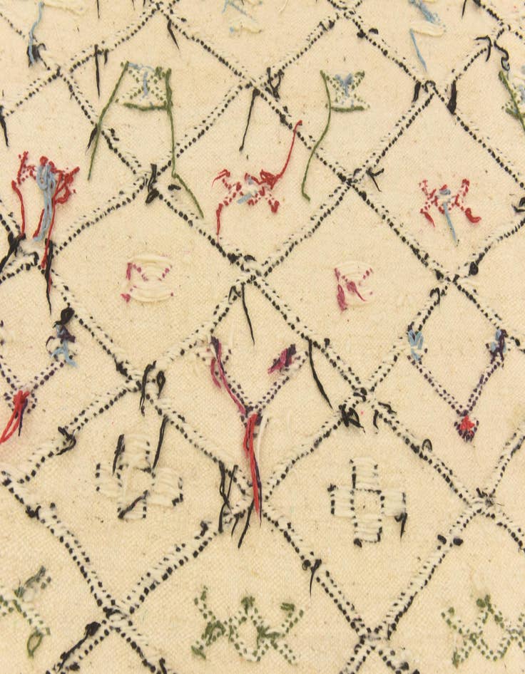 Detail image of  6' 1 x 9' 9  Hand Knotted Moroccan Wool Rug