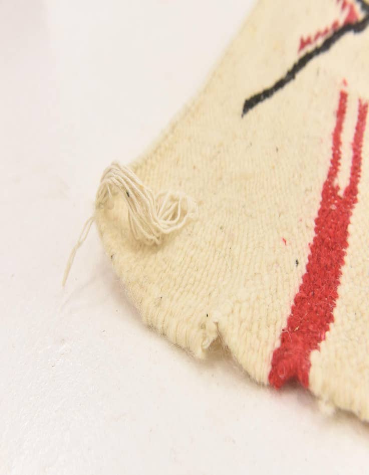 Detail image of  6' 1 x 9' 9  Hand Knotted Moroccan Wool Rug